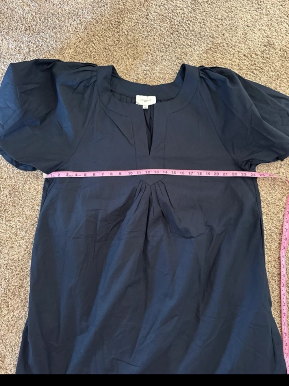 Tuckernuck POMANDER PLACE Deep Navy Finley Flutter Sleeve Dress Size XXXL - Picture 12 of 12